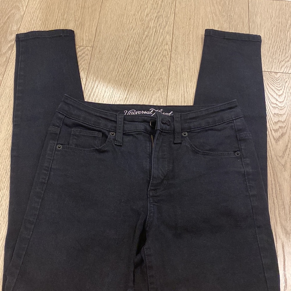 Universal Thread Highest Rise Skinny Black Jeans womens high rise - Picture 2 of 7